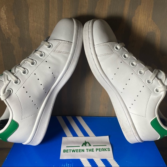 Adidas Stan Smith J White Sneakers 3.5 - Picture 6 of 13